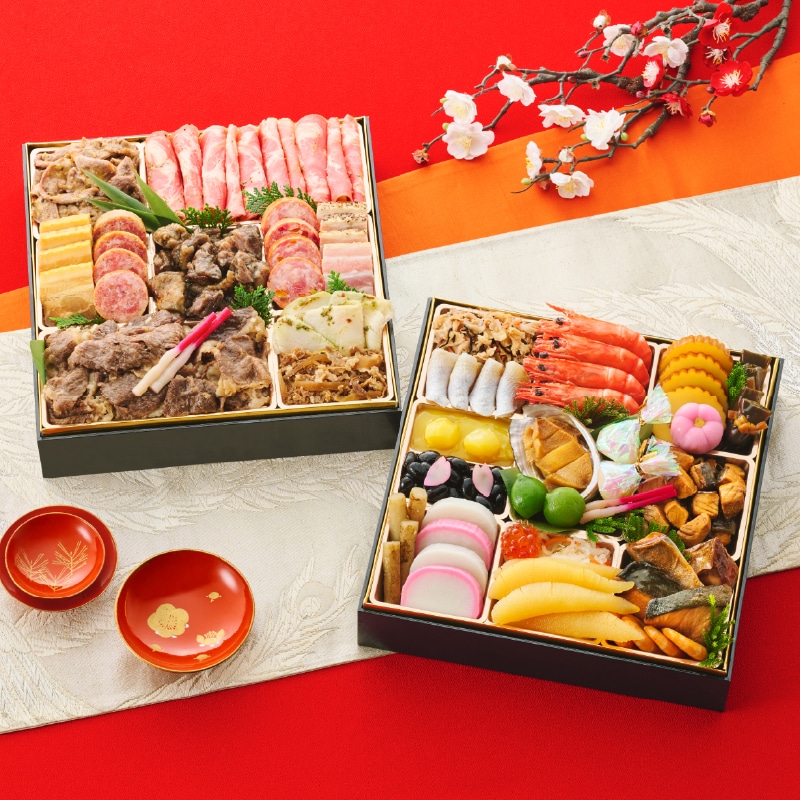 <おせち>【早割】和食料理人畑具和(はたともかず)監修 魚×肉二段重 「大宴」〜TAIEN〜