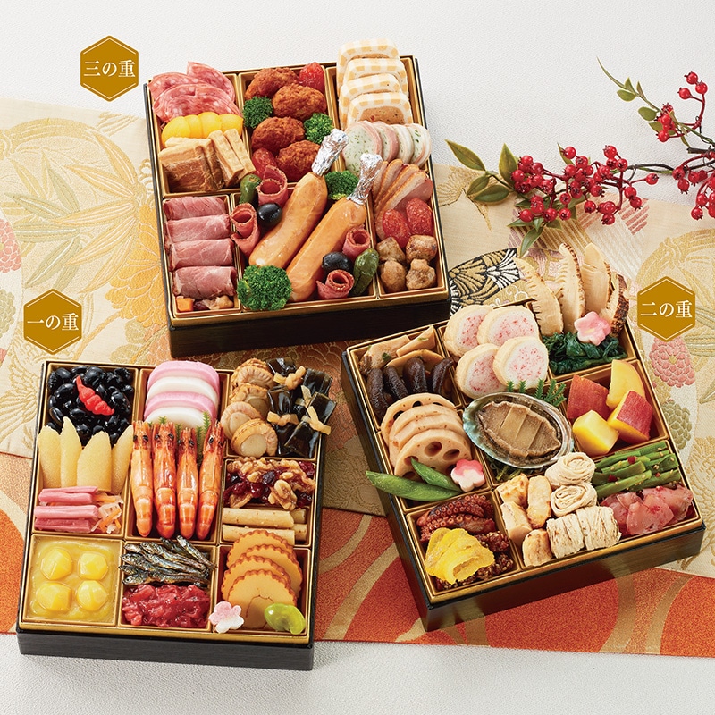 <おせち>【早割】京都割烹「味ま野」監修 おせち料理三段重