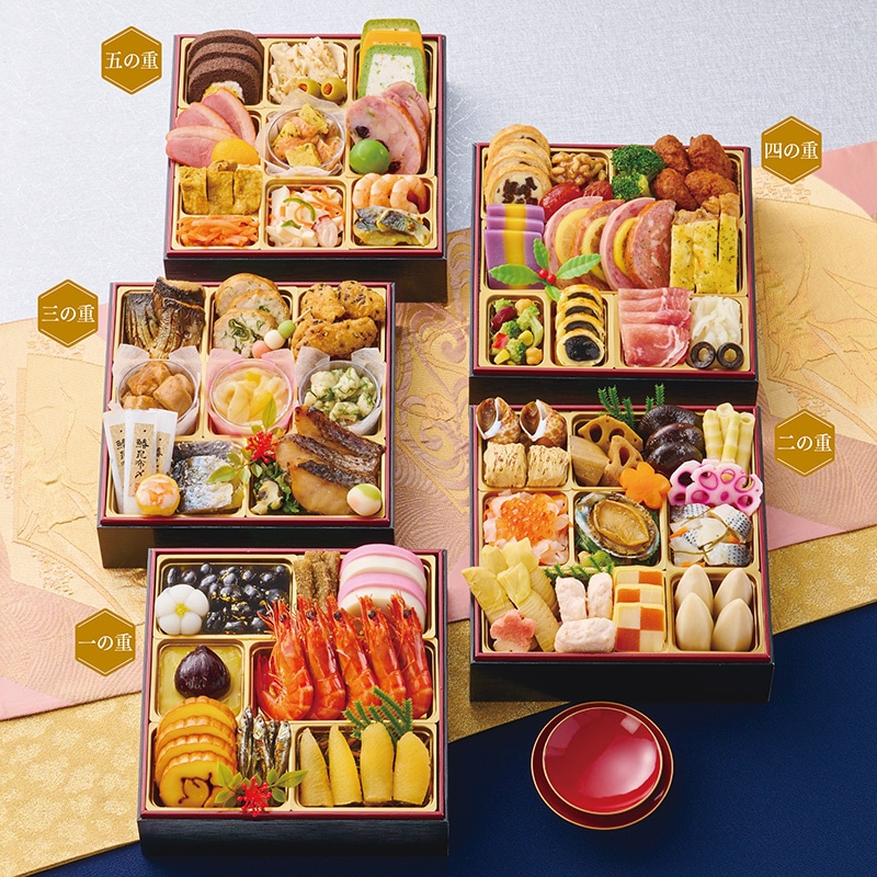 <おせち>【早割】博多日本料理てら岡監修 和洋五段重