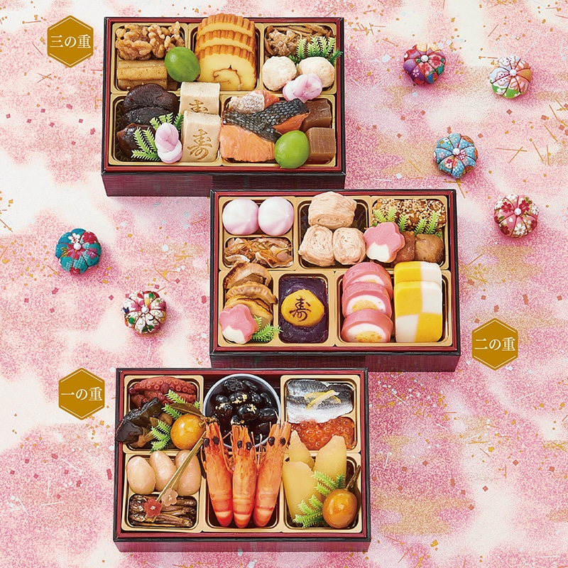 <おせち>【早割】千賀屋謹製 迎春おせち料理 「金千華」和風三段重