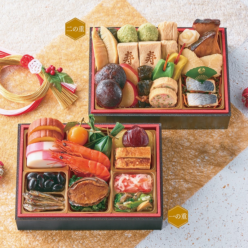 <おせち>【早割】にんべん監修 和風おせち二段重