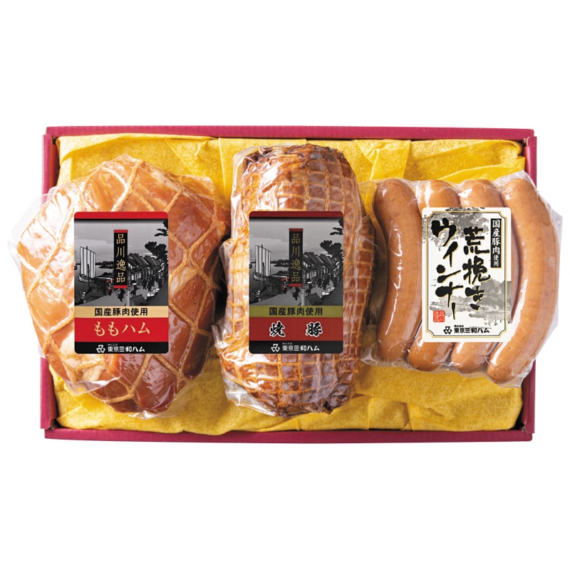 <お中元>品川逸品ももハム・焼豚・ウィンナーセット