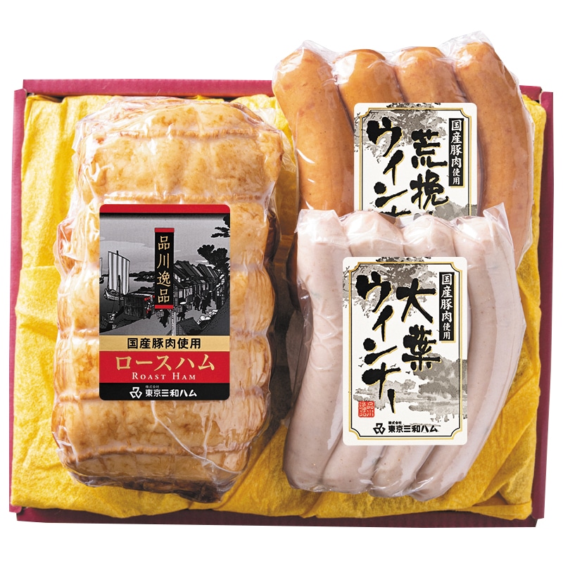 <お中元>品川逸品ロースハム・ウィンナーセット