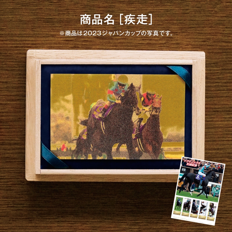 イクイノックス 引退記念 特製純金カードセット　2023ジャパンカップ（疾走）