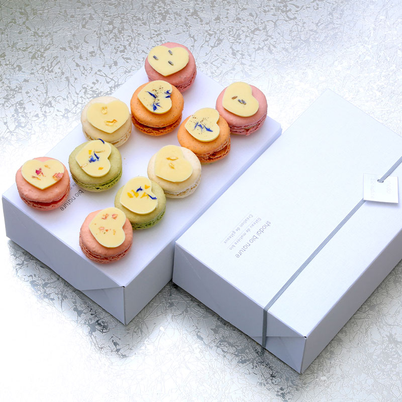 ハートの花飾りのマカロン10個入 郵便局のネットショップ ハートの花飾りのマカロン10個入 郵便局のネットショップ