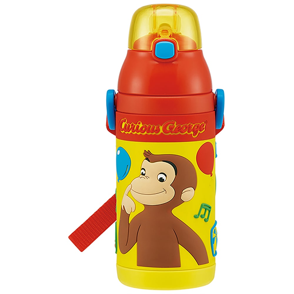 3Dワンプッシュストローボトル 380ml おさるのジョージ SSPV4