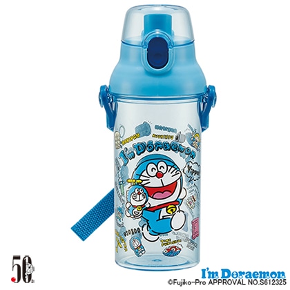 食洗機対応直飲プラワンタッチクリアボトル I'm Doraemon ぬいぐるみいっぱい