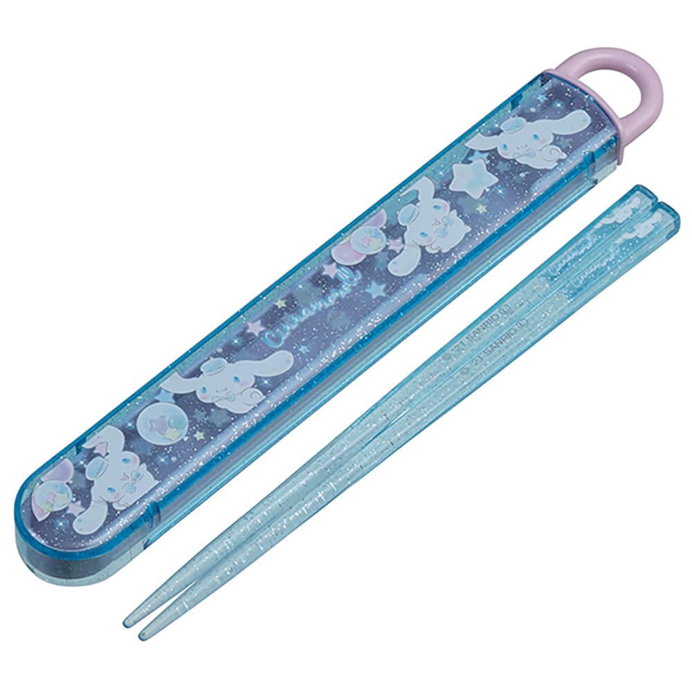 抗菌スライド式箸＆箸箱セット シナモロール キラキラショップ ABS2AMAG