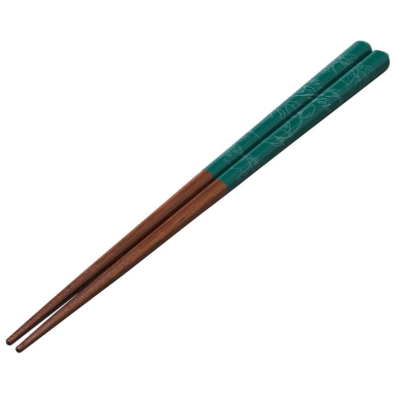 塗り箸 21cm となりのトトロ (緑) ANN4SQ
