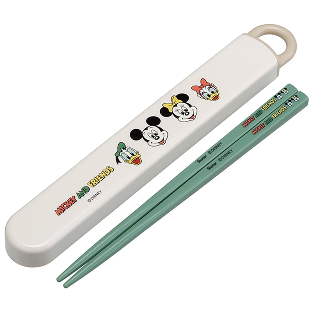 抗菌スライド式箸＆箸箱セット ミッキー＆フレンズ/クッキング ABS2AMAG
