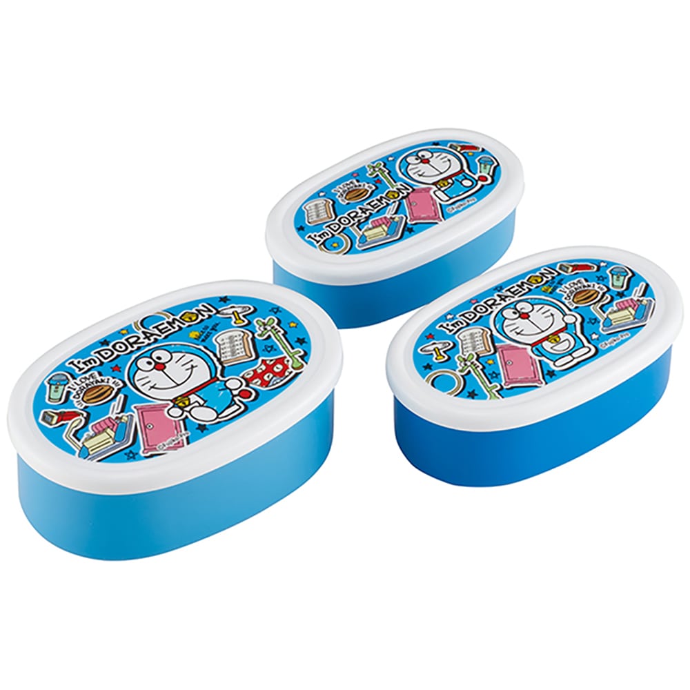 抗菌シール容器3Pセット I'm Doraemon ステッカー SRS3SAG