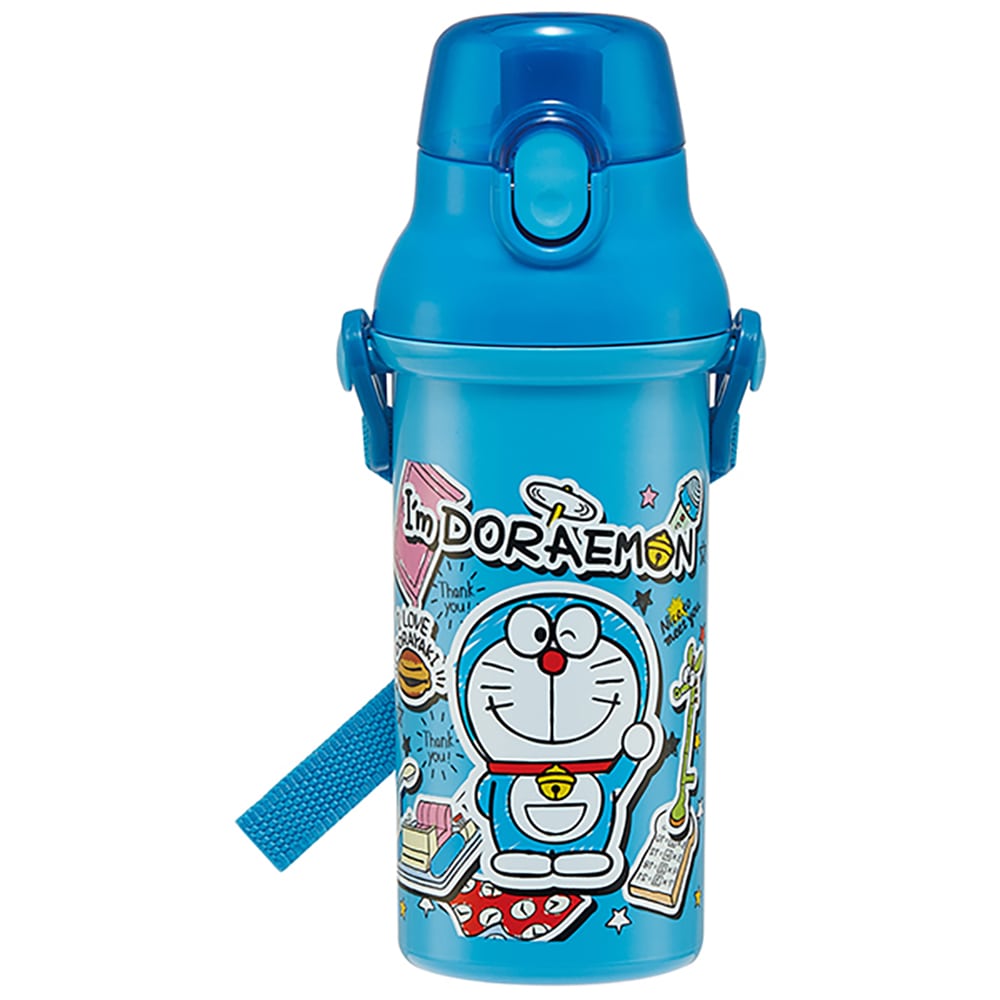 抗菌食洗機対応直飲プラワンタッチボトル I'm Doraemon ステッカー PSB5SANAG