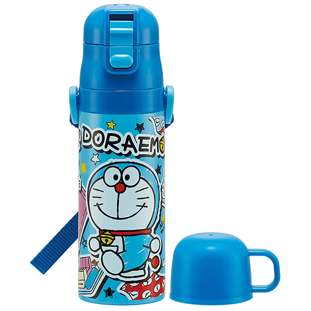 超軽量・コンパクト2WAYステンレスボトル 470ml I'm Doraemon ステッカー SKDC4