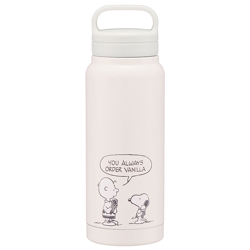 �X�N�����[�n���h���t�}�O�{�g�� 500ml SNOOPY �X���[�L�[�p�X�e�� �z���C�g STSC5