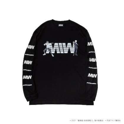 MIW × 劇場版 呪術廻戦0 crew neck long sleeve tee(size M) black / 乙骨憂太・五条悟