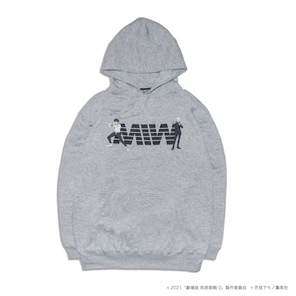 MIW × 劇場版 呪術廻戦0 pull over hoodie sweat(size M) gray / 乙骨憂太・五条悟