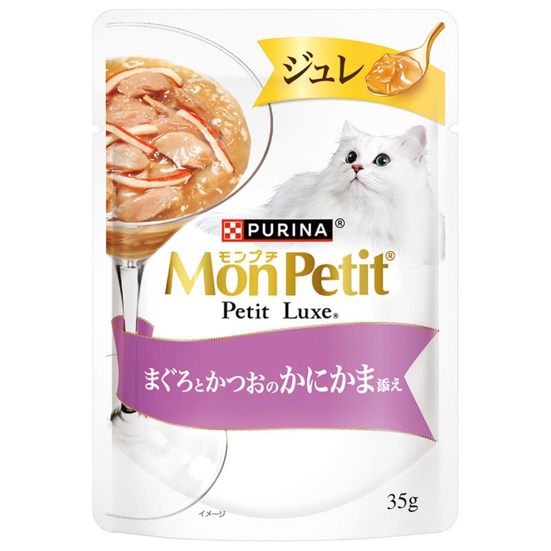 ネスレ モンプチ プチリュクス ジュレ まぐろ・かつお・かにかま 35g