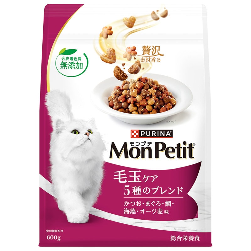 ネスレ モンプチバッグ 毛玉5種ブレンド 600g