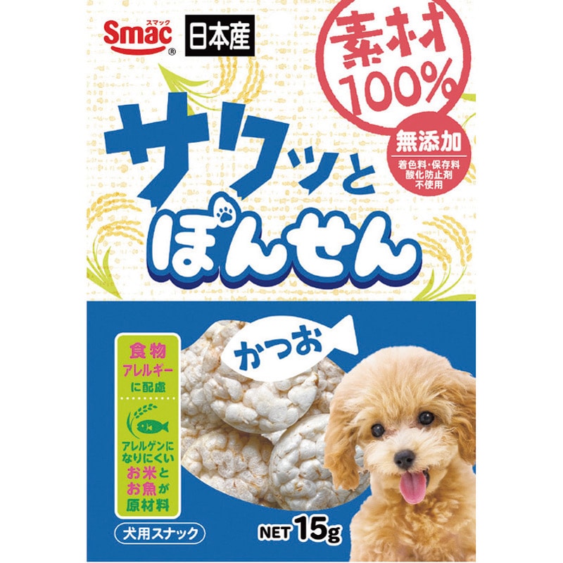 素材100% ぽんせん かつお 15g