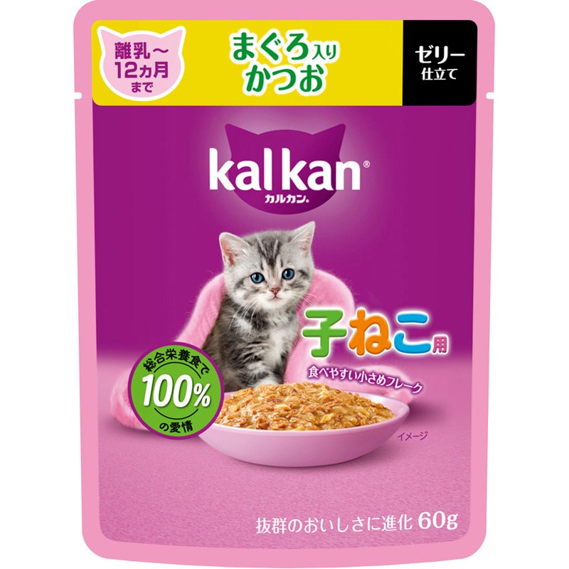 マース カルカン 12ヶ月までの子猫 まぐろ・かつお 60g