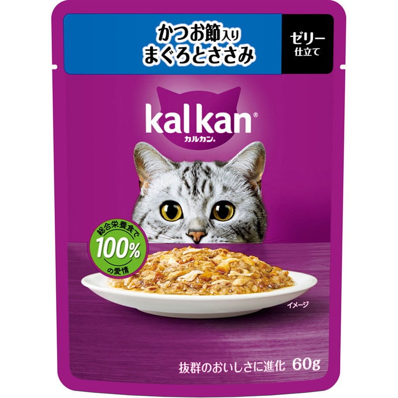 マース カルカン かつお節 まぐろ・ささみ 60g