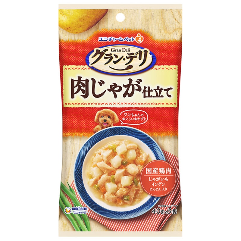 ユニ・チャーム グラン・デリ パウチ 肉じゃが仕立て40g×3個