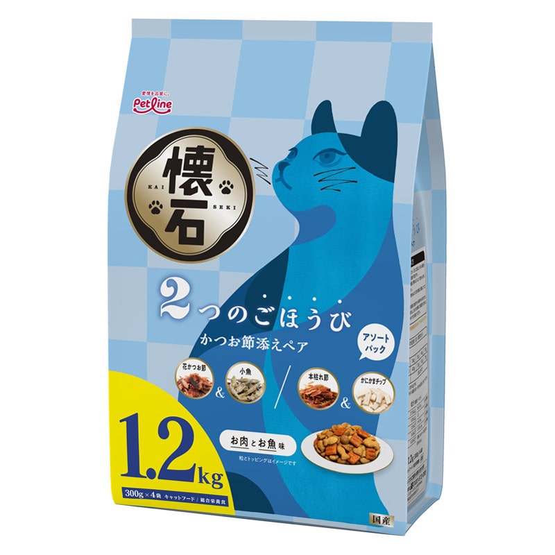 ペットライン 懐石2つのごほうび かつお節 1.2Kg