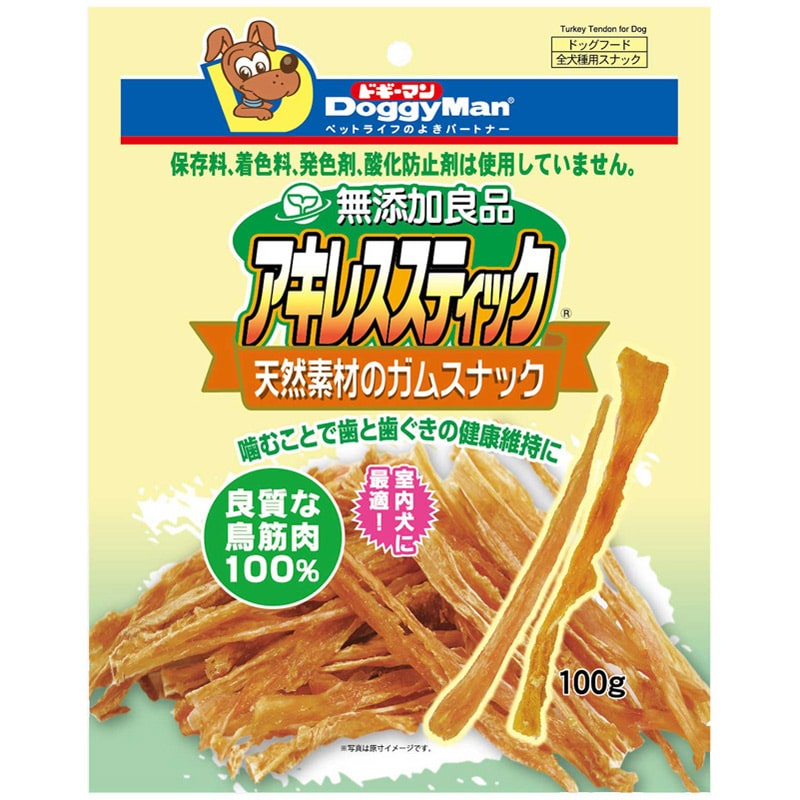 ドギーマンハヤシ 無添加良品 アキレススティック 100g