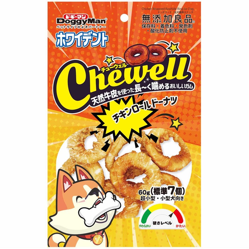 ドギーマンハヤシ Chewell ロールドーナツ 60g