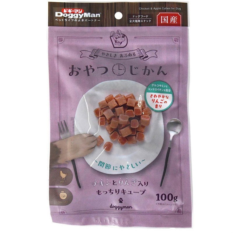 ドギーマンハヤシ おやつじかん りんごキューブ 100g