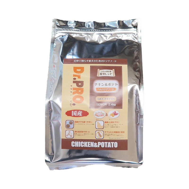 ニチドウ Dr.PRO チキン&ポテト 高齢犬・体重管理用 2.4kg