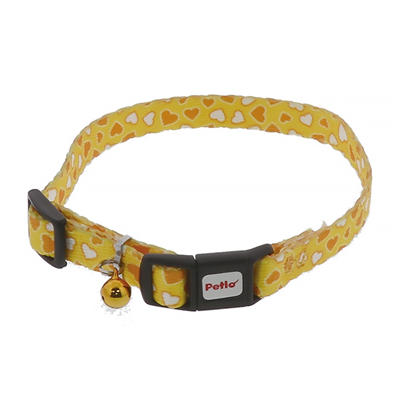 ペティオ Petio CAT COLLAR キャットカラー ハートカラー イエロー