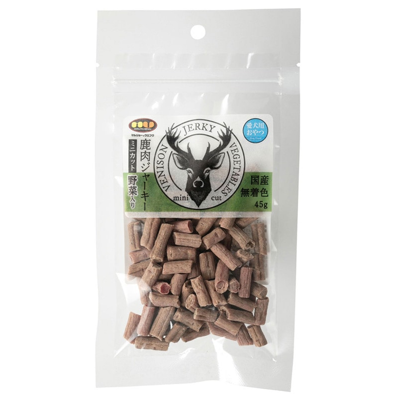 鹿肉ジャーキーミニカット 野菜 45g