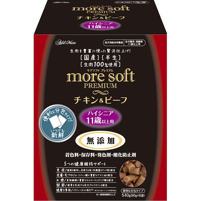 ペティオ モアソフト プレミアム チキン&ビーフ ハイシニア 540g