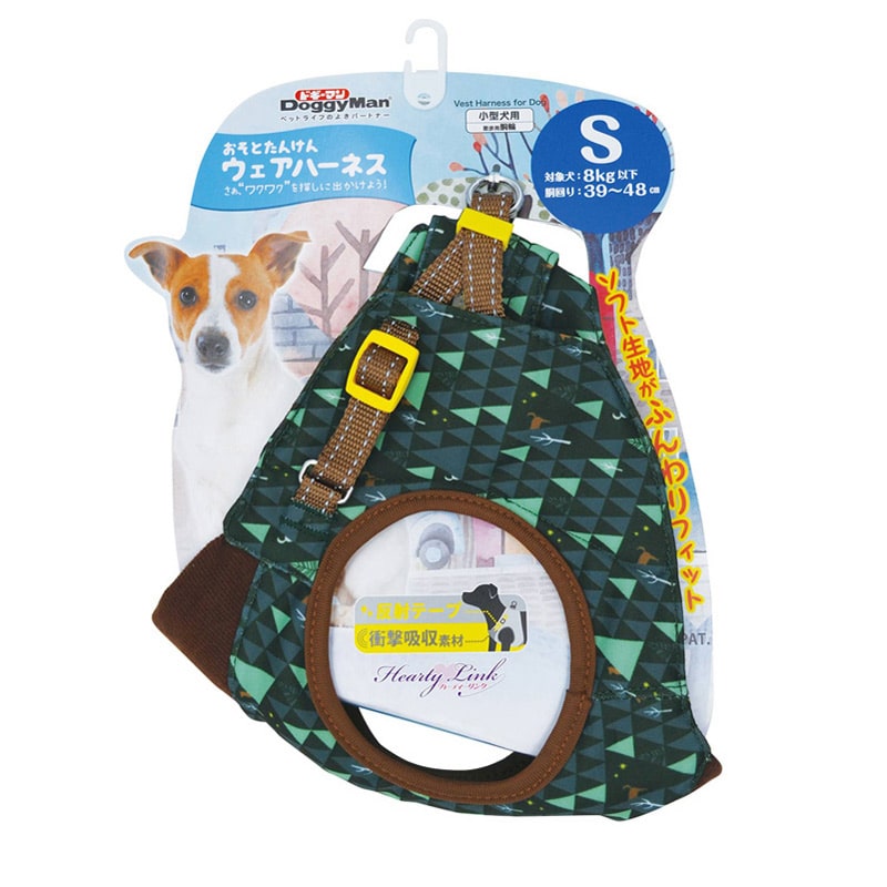 ドギーマンハヤシ お外探検ウェアハーネス S かくれんぼ