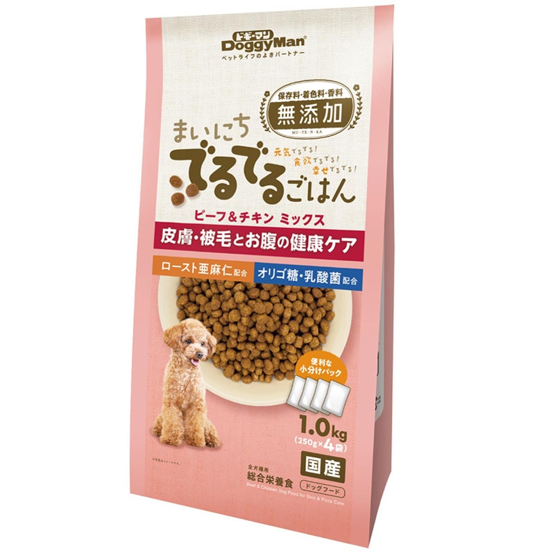 ドギーマンハヤシ でるでるごはん 皮膚・被毛ケア 犬 1kg