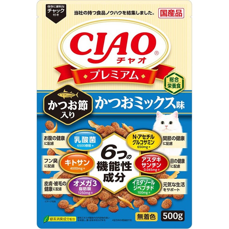 いなば CIAO プレミアム鰹節入り かつお 500g