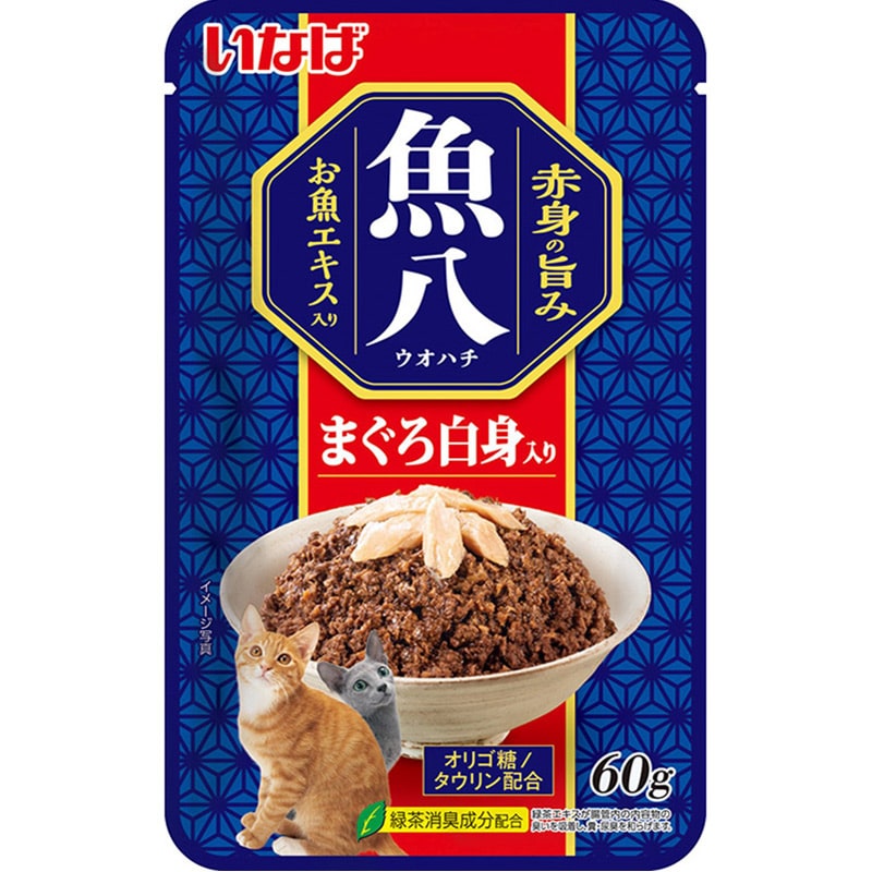 いなば 魚八パウチ まぐろ白身入り 60g