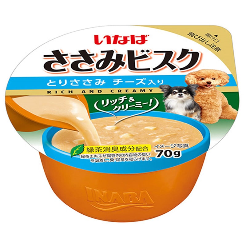 いなば ささみビスクカップ とりささみチーズ入り 70g
