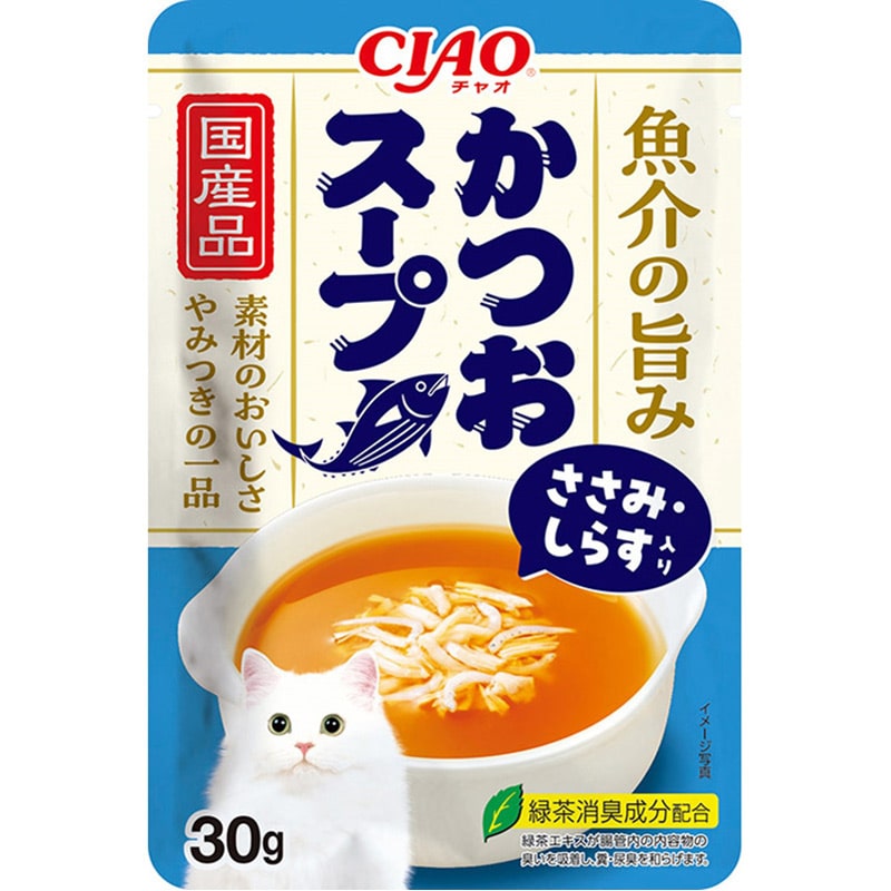 いなば CIAO かつおスープ ささみ・しらす入り 30g