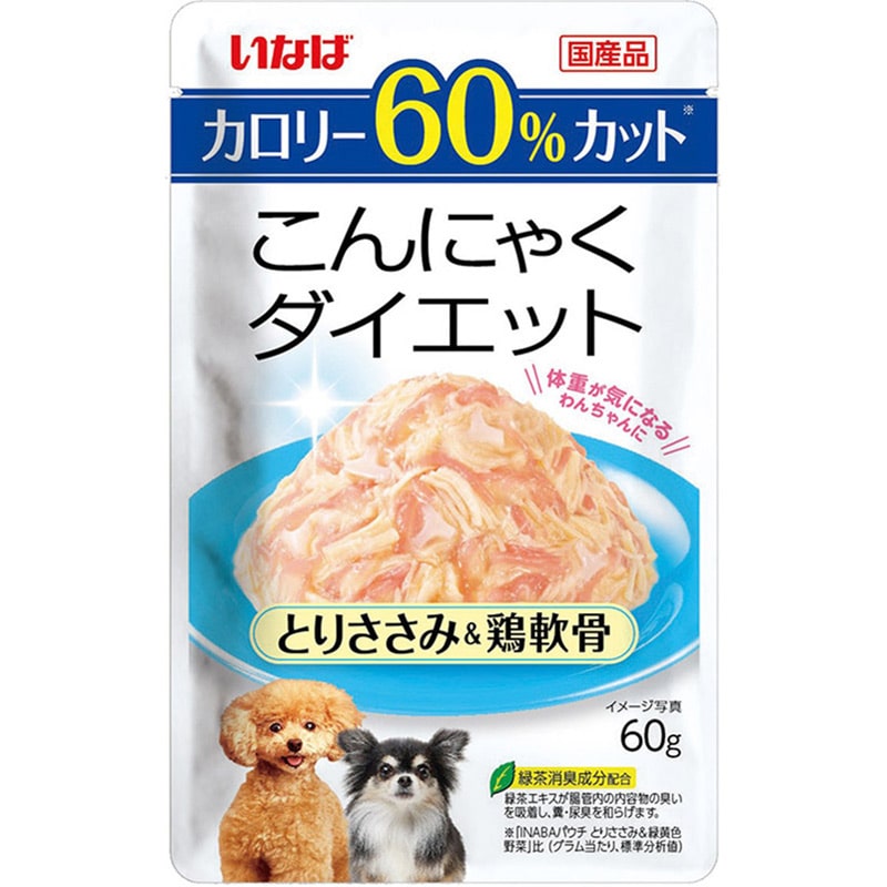 いなば こんにゃくダイエット とりささみ鶏軟骨 60g