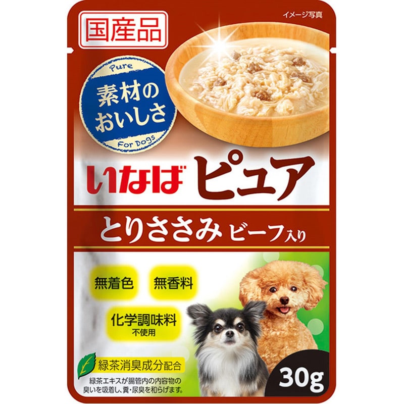 いなば ピュアパウチ とりささみ ビーフ入り 30g