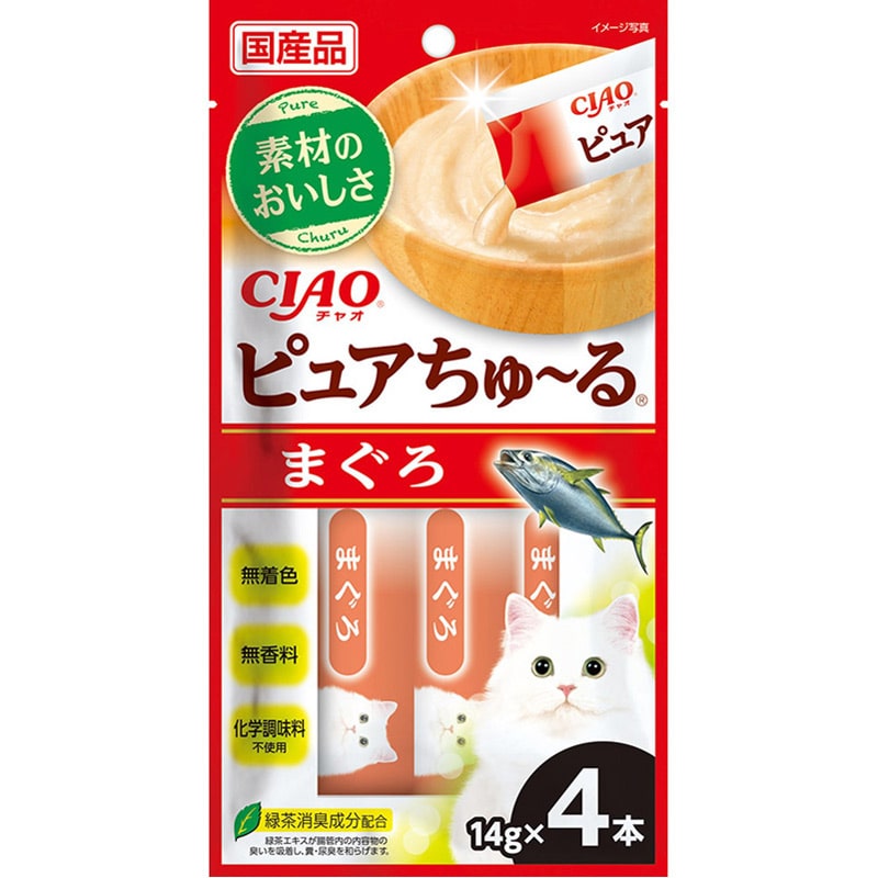 いなば CIAO ピュアちゅ〜る まぐろ 14g×4本