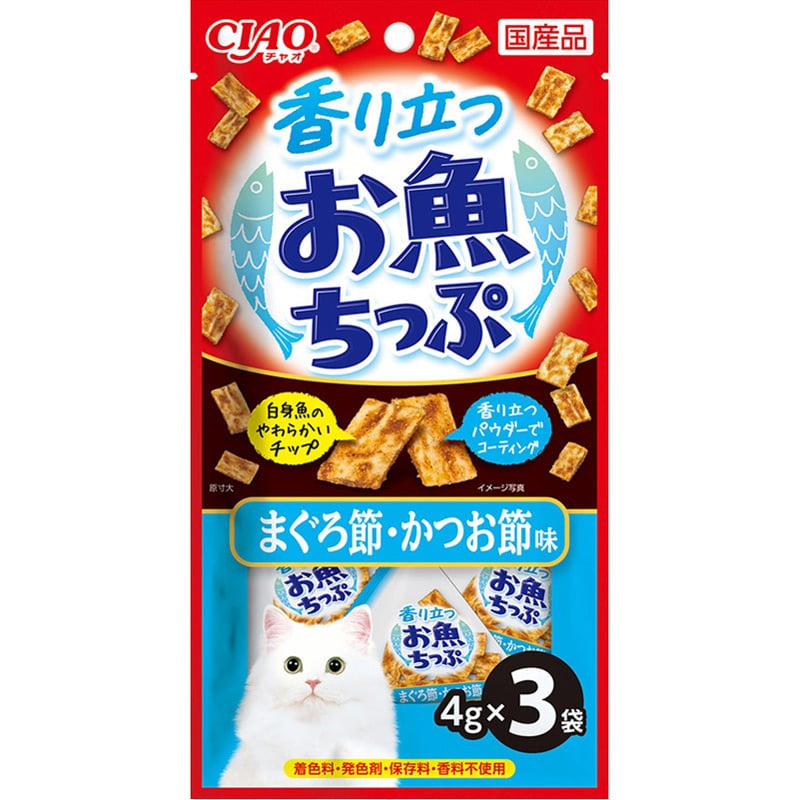 いなば CIAO 香り立つお魚ちっぷ まぐろ節・かつお節味 3袋