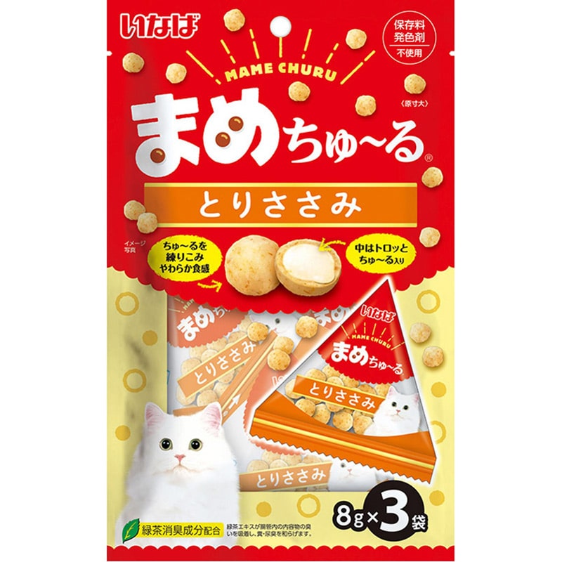 いなば まめちゅ〜る とりささみ 8g×3袋