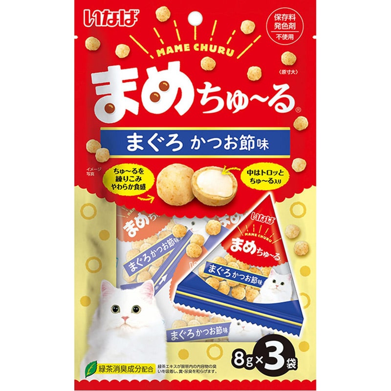いなば まめちゅ〜る まぐろかつお節味 8g×3袋