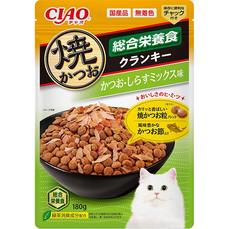 いなば 焼かつおクランキー かつおしらす ミックス180g