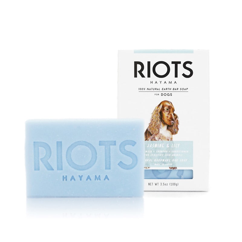 RIOTS ナチュラルアースバーソープ 100g ジャスミン&リリー