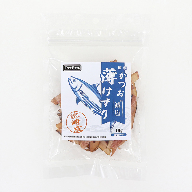 ペットプロ 減塩かつお 薄けずり 18g入り