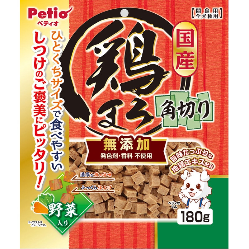 ペティオ 鶏まろ 無添加角切り野菜入り 180g